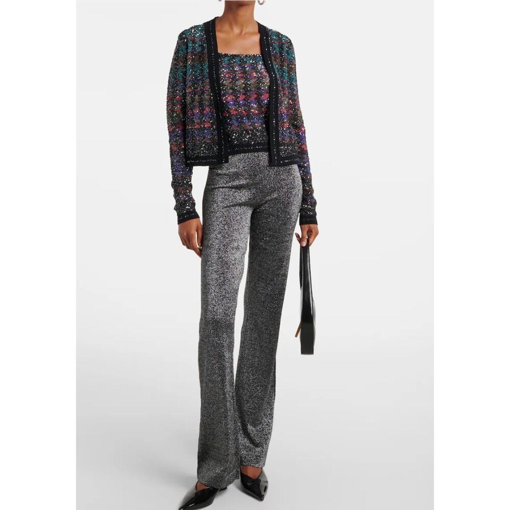 Missoni Sequin Embellished Cardigan in Black Multi IT 38 US 2